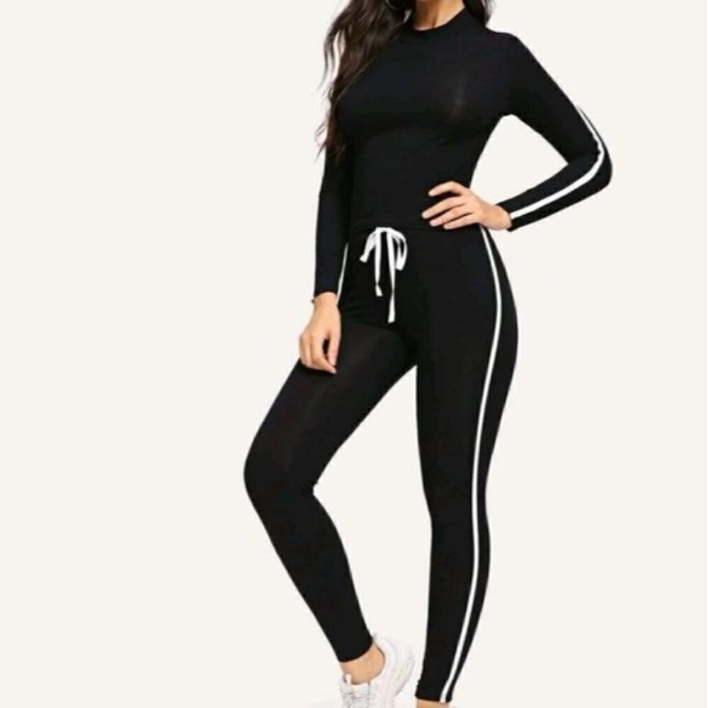 Bkack And White Loungewear Set